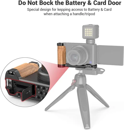 Vista 3 de SMALLRIG Soporte en forma de L con zapata fría para cámara digital Sony ZV1 - 2936