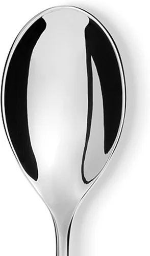 Vista 2 de Alessi Nuovo Milano 5180/4 - Juego de cucharas de postre de diseño, acero inoxidable, 6 piezas