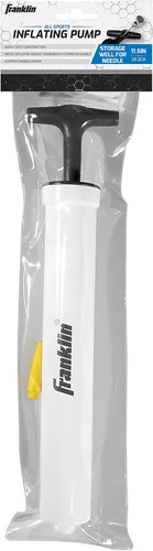 Vista 8 de Franklin Sports - Bomba de inflado de aire para pelotas deportivas, pelota de fútbol, baloncesto + bomba de fútbol con aguja, 11.5 pulgadas