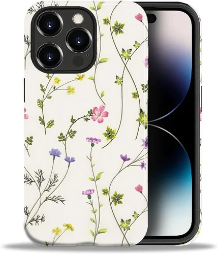 Vista 39 de ZHEGAILIAN Funda para iPhone 11, carcasa dura a prueba de golpes + silicona suave 2 en 1 híbrida, parachoques a prueba de caídas - Vidrio manchado