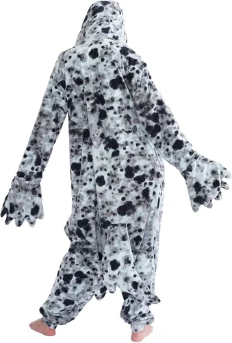 Vista 6 de YUNTAISHAN Disfraz de animal de una pieza para adultos, pijama de animal para cosplay para mujeres y hombres