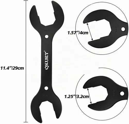 Vista 4 de QKURT Llave de auriculares de bicicleta 4 en 1, 30/32/36/1.575 in de alta resistencia para auriculares de bicicleta