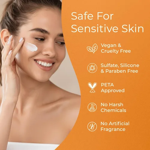 Vista 8 de Tree To Tub Crema facial con vitamina C, hidratante de triple acción con vitamina C para la cara, hidratante facial para mujeres, crema de vitamina