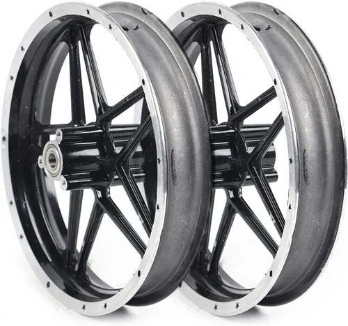 Vista 6 de Llanta de Neumático 2.50-10'' Rueda Delantera Trasera Llantas de Rueda para Mini Bicicleta de Bolsillo E-bike 49-50cc Bicicleta de Tierra Cubo