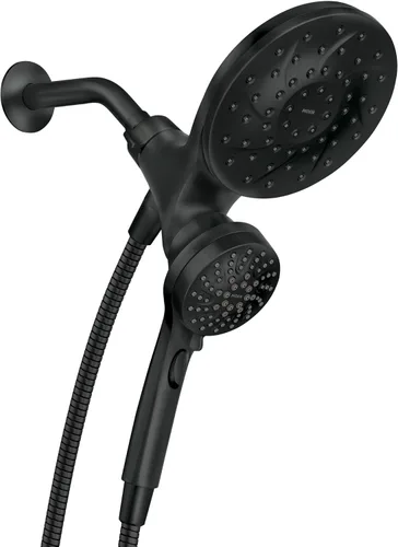 Vista 10 de Moen Magnetix - Cabezal de ducha cromado de 8 funciones y ducha de mano extraíble con spray de limpieza Power Boost, 260C1EP