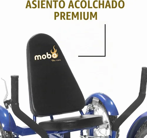 Vista 5 de Triciclo Mobo Triton Cruiser Azul