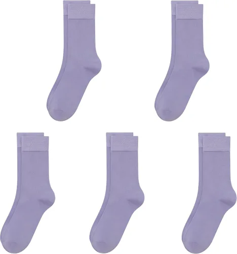Vista 12 de SERISIMPLE Calcetines de bambú de viscosa para niños, calcetines escolares antiolor para niños y niñas, uniforme, ligeros, con costuras planas, 5