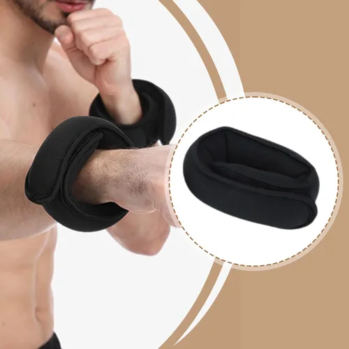 Vista 5 de YIJU Pulsera portátil de entrenamiento de fuerza ajustable para el tobillo, bolsa de arena para gimnasia, aeróbicos, fitness, ejercicio