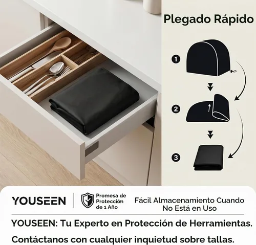 Vista 6 de Sierra ingletadora eléctrica cubierta 28L* 24W* 28H pulgadas impermeable Negro