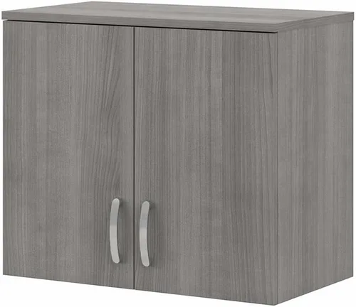 Vista 3 de Bush Business Furniture Armario de pared universal para cuarto de lavado con puertas y estantes, gris platino (LNS428PG-Z)