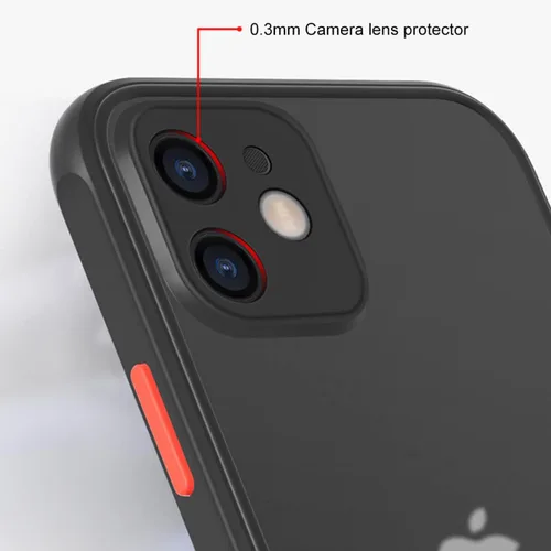 Vista 5 de ZEZHOU Funda para iPhone 11, a prueba de golpes, para iPhone 11, protección contra caídas de grado militar, carcasa protectora rígida delgada negro
