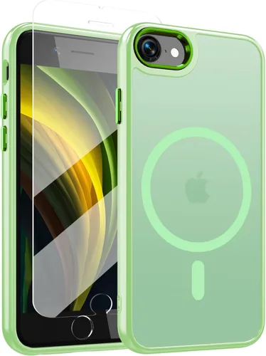 Vista 120 de WRJ Funda magnética mate para iPhone Air de 6.5 pulgadas, [compatible con Magsafe] [protección contra caídas de grado militar], delgada Negro
