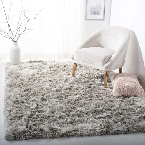 Vista 20 de SAFAVIEH Ocean Shag Collection - Alfombra decorativa, 2 x 3 pies, marfil, hecha a mano, sólida, 2.4 pulgadas de grosor, ideal para zonas de alto