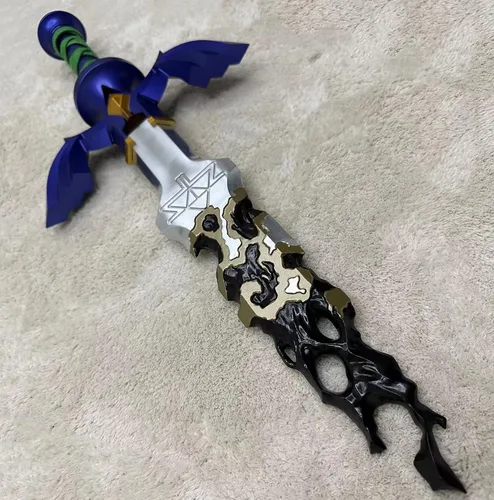 Vista 7 de ACBAGI The Kingdom Link Real Master Sword Metal Cosplay Espada Decayed Sword Full Size Arma Accesorios