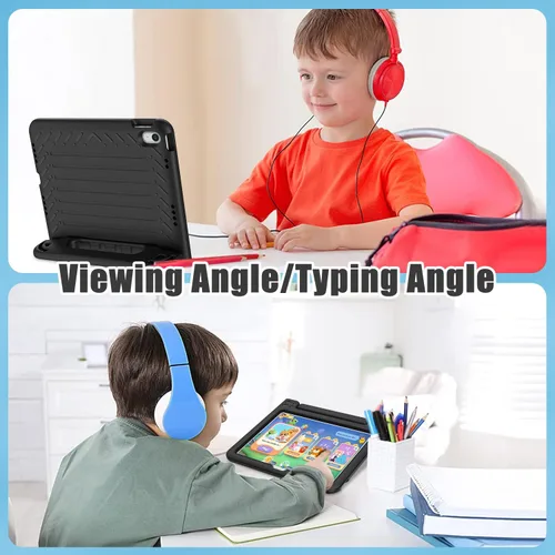 Vista 6 de AVAWO - Funda infantil para iPad de 10.9 pulgadas con protector de pantalla integrado, duradera, a prueba de golpes, ligera, con mango protector