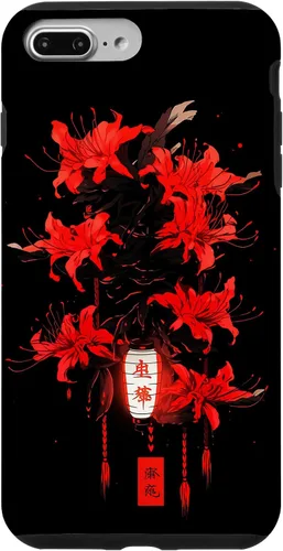 Vista 12 de iPhone 16 Red Spider Lily Funda de anime de manga estética japonesa japonesa