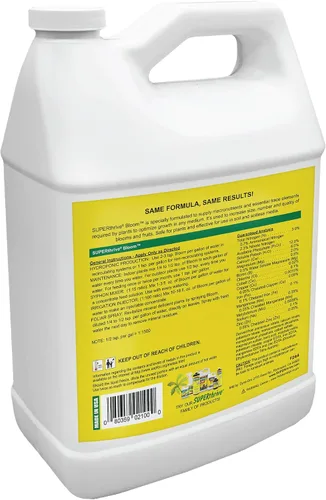 Vista 2 de Dyna-Gro Bloom, BLM-032 3-12-6. Alimento para plantas, 1 cuarto de galón, Blanco