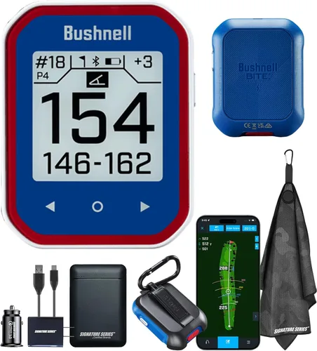 Vista 15 de Bushnell Golf Phantom 3 Slope GPS Handlheld (negro) Más de 38,000 campos, compensación de pendientes, información de peligro, calculadora