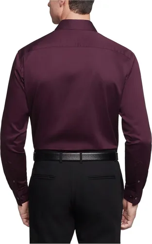 Vista 2 de Camisa Van Heusen de vestir, corte normal, cuello flexible, elástica, lisa, para hombre