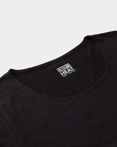 Vista 4 de 32 Degrees Heat - Camiseta de manga larga con cuello redondo para mujer, ultra suave, térmica, ligera