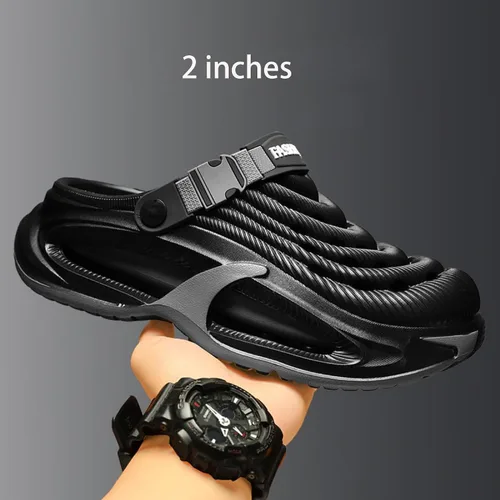 Vista 7 de ASHALI Zuecos unisex para jardín y playa con soporte de arco, zapatos impermeables para hombres y mujeres, sandalias ligeras y cómodas