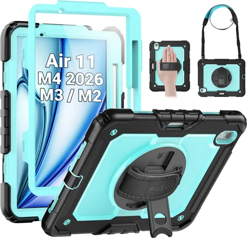 Vista 26 de SEYMAC para iPad mini 5/ Mini 4 Funda de 7.9 Pulgadas, Funda Protectora de Cuerpo Completo Resistente a Golpes con Protector de Pantalla, Soporte