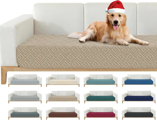 Vista 31 de Manta Impermeable para Sofá para Perros 2026 (30"x53") Cómoda Alfombrilla de Sofá de Dos Plazas para Mascotas con Respaldo Antideslizante, Forro