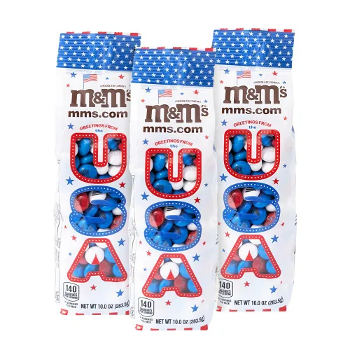 Vista 11 de M&M'S® Brasil Soccer Championship - Caramelos de chocolate a granel, bolsa de 2 libras, caramelos verdes, amarillos y azul oscuro para decoración