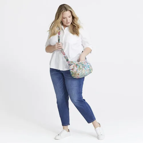 Vista 4 de Vera Bradley Bolso cruzado de algodón para mujer