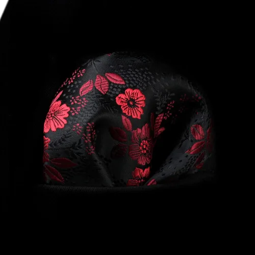 Vista 153 de Corbatas florales tejidas clásicas para hombre, corbata cuadrada de bolsillo, corbatas formales para hombres, boda con pañuelo