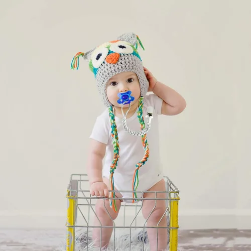 Vista 5 de 7 piezas de clip para chupete trenzado, clips para chupete para niños y niñas bebés, clip para sostener chupete Binky Clips