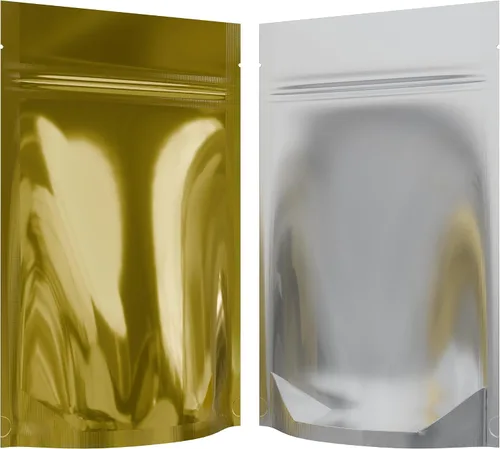 Vista 7 de Bolsas de barrera estilo Mylar – Cremallera con sellado térmico – 100 bolsas (negro brillante/transparente, 0.04 oz - 3 x 4.5 pulgadas)