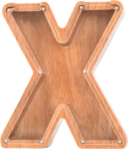 Vista 31 de Alcancías con nombre personalizado para niños, alcancía de letras personalizadas, banco de dinero del alfabeto de madera, regalos para niños