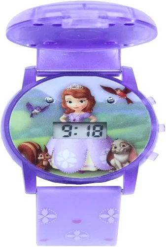 Vista 2 de Disney Sofia the First Kids SOF1561SR Reloj analógico de cuarzo morado con pantalla digital Púrpura Digital