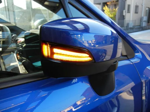 Vista 5 de iJDMTOY JDM Spec Blanco/Ámbar Switchback Intermitente Secuencial LED de Espejo Lateral DRL Conjunto de Luz de Señal de Giro Compatible con Subaru