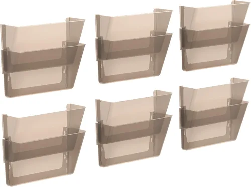 Vista 15 de Storex Archivadores de pared, tamaño legal, 16 x 10.55 x 4 pulgadas, transparentes, juego de 2 (70224A06C)