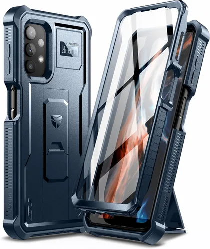 Vista 8 de Dexnor Funda para Samsung Galaxy A32 5G, [protector de pantalla y soporte integrados] Protección de grado militar resistente a prueba de golpes