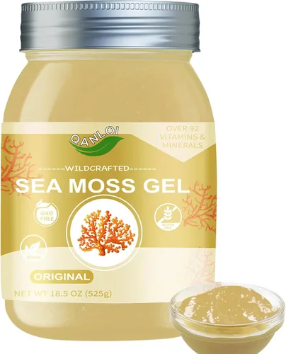 Vista 8 de Seamoss - Gel crudo con musgo marino irlandés, suplemento de musgo marino, apoyo inmunológico, 18.5 onzas de musgo marino avanzado (manzana canela)