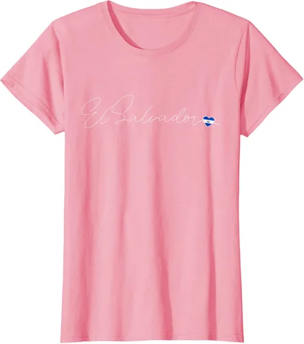 Vista 13 de Camiseta Simple Love El Salvadoreño con diseño de corazón en El Salvador