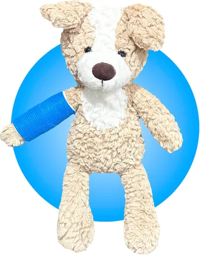 Vista 2 de Regalo de brazo roto/pierna para niños, elige el color y la ubicación del molde - 20 animales de peluche diferentes de 14 pulgadas con moldes