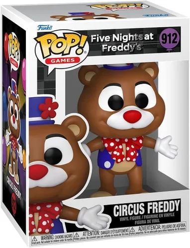 Vista 2 de POP Five Nights at Freddy's - Figura de vinilo de Circus Freddy Funko (con funda protectora de caja compatible), multicolor, 3.75 pulgadas