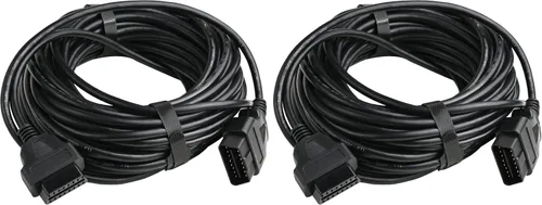 Vista 6 de iKKEGOL Cable de extensión OBD2 OBDII completo de 16 pines para automóvil macho a hembra, extensor de diagnóstico, adaptador de cable OBD de perfil