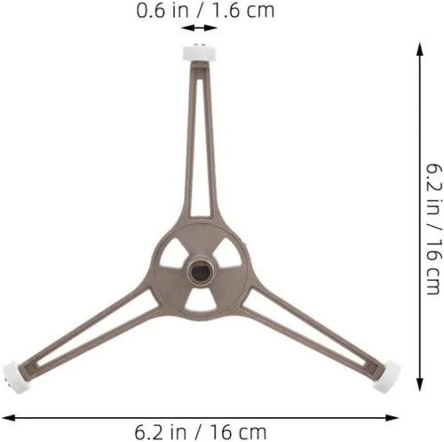 Vista 2 de 2 Pcs Turntable Ring Plastic Tray Support Roller Guide Replacement