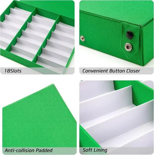 Vista 4 de TRIUMPH VISION Sunglasses Organizer Storage Eyeglasses Holder - Multiple Glasses Case Box Eyewear Case with Lid