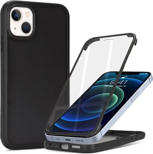 Vista 12 de Funda para iPhone 12 mini con protector de pantalla, color negro