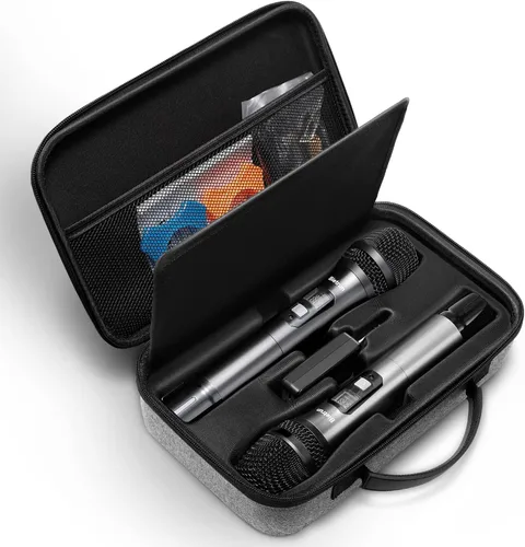 Vista 7 de Bietrun Estuche de almacenamiento de micrófono portátil para micrófonos inalámbricos WXM 02/WXM 04/WXM 19/WXM19A/WXM 21, funda de almacenamiento