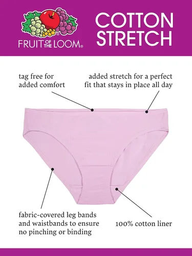 Vista 3 de Fruit of the Loom - Pantaletas Beyondsoft para mujer