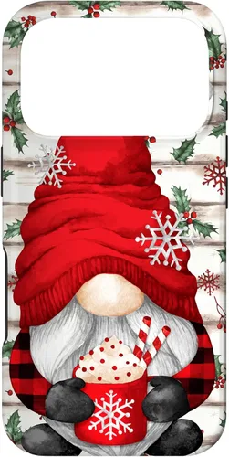 Vista 30 de Cute Christmas Gnome for Women with Hot Cocoa Mug for Xmas Case for iPhone 17