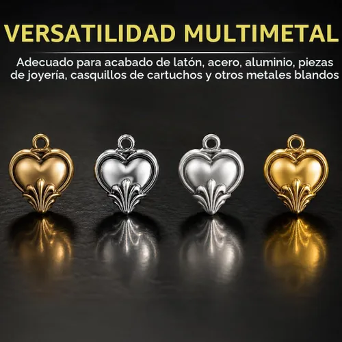 Vista 7 de Granalla de acero inoxidable de 1/8" para joyería - Mezcla de 4 formas para pulido de joyas (diagonales, balcones, bolas y pasadores) - BC