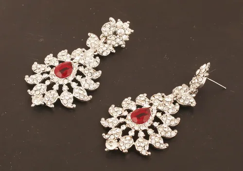 Vista 4 de Touchstone Indian Bollywood - Aretes de joyería para mujer con cristales austriacos